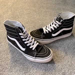 Black high top vans. Size 9.5.